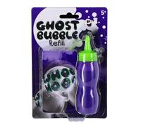 GHOST BUBBLE 869-1234 Ricarica per bolle di sapone, bottiglia con soluzione per bolle di sapone per riempire la macchina per bolle di sapone GHOST-BUBBLE, le bolle vengono riempite di fumo, per