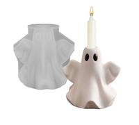 Ghost Candle Holder Silicone Mold - 3D Cute Pillar | Epoxy Resin Craft