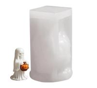 Ghost Candle Mold, Silicone Ghost Figurine Making Supplies | Halloween Silicone Molds for Home Farmhouse Art School Dormitory Haunted House Men Women Youth Family