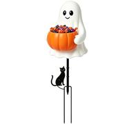 Ghost Candy Bowl - Halloween Trick, Spooky Party Treat Stand Holder