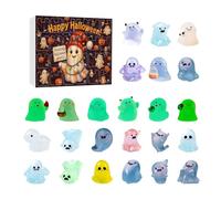 Ghost Countdown Calendar - Glow in Dark Set Spooky Holiday Display | Calendario decorativo della collezione di personaggi fantasmi a tema Halloween, divertente conto alla rovescia stagionale con