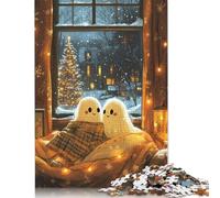 Ghost Couple on Christmas Puzzle Impossibili 1000 Pezzi Decorazione Per La Casa. Giochi Rilassamento E Intelligence Per Adulti E Ragazzi Da 14 Anni 1000pcs (38x26cm)