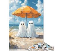 Ghost Couple on The Beach Puzzle Impossibili 1000Pcs Decorazione Per La Casa. Giochi Rilassamento E Intelligence Per Adulti E Bambini Da 12 Anni 1000pcs (75x50cm)