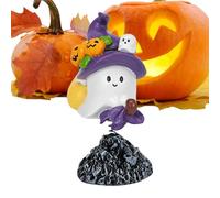 Ghost Decor, Funny Ghost Statue, 4.61x2.36x5.04 inches, Spooky Ornamen with Spring Movement, Whimsical Home Sculpture for Living Room Entryway Bookshelf Holiday Party, Porch Bedroom Themed Events