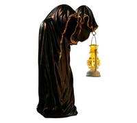 Ghost Decor, Ghosts Decorative Lights, Table Lanterns Collectible Figurines, Spooky Halloween Decorations for Bedroom, Living Room, Outdoor, Yard, Garden, Black or White Choices