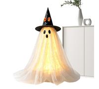 Ghost Decorations Indoor - Cute Light Up Seasonal Statue For Mantel