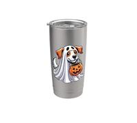 Ghost Dog Halloween Zucca Bambini Dolcetto O scherzetto Bicchiere termico in acciaio inox doppia parete
