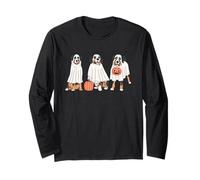 Ghost Dogs Bernese Mountain Spooky Dog Halloween Maglia a Manica