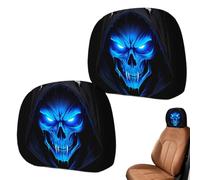 Ghost Face Car Headrest Covers - 2 Pack Double Sided Washable Seat Headrest