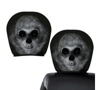 Ghost Face Headrest Covers 2 Pack Stretch Vehicle Headrest Protectors