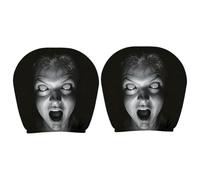 Ghost Face Headrest Covers | 2 Pieces Elastic Vehicle Headrest Protector |