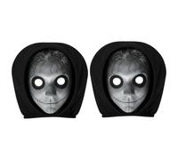 Ghost Face Headrest Covers, 2Pcs Car Protectors, Elastic Vehicle Covers