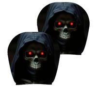 Ghost Face Headrest Covers Breathable Ghost Face Protectors 2-Piece