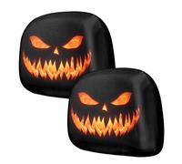 Ghost Face Headrest - Covers Stretch Fit Double Sided Printing Decor