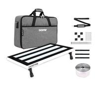 Ghost Fire SPL-04 - Pedaliera per chitarra, in lega di alluminio, super leggera, 40 x 29 cm, con borsa per il trasporto, colore: bianco