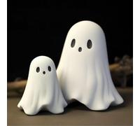 Ghost Flipping Middle Finger, Ghosts Small Scary Ghost Figurines, Spooky Home Decorations, Coffee Table Centerpieces Shelf Mantel Display, Garden Accessories Outdoor Patio Lawn Yard(A Pair of Ghost)