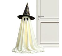 Ghost Halloween Decorations - Glowing Witch Hat Outdoor Decor