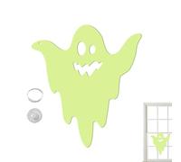 Ghost Halloween - Halloween Ghost | Lighted Light Up Glow In The Dark, Large Size Suspended Double-Sided For Window Wall Door Yard