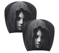 Ghost Headrest Covers Breathable Ghost Face Protectors 2-Piece