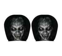 Ghost Headrest Covers | Halloween Car Interior | Soft Breathable Stretch | Funny Head Rest Cover For Truck SUV MPV RV Sedan