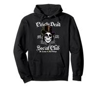 Ghost Hunting New Orleans Goth Skull Paranormale Felpa con Cappuccio