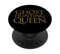 Ghost Hunting Queen Top Gear per Ghost Hunter Ragazze Donne PopSockets PopGrip Adesivo