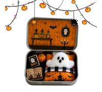 Ghost-in-a-Box Decorative Scene - Handcrafted Spooky Miniature That Brings Halloween To Any Room, Sturdy Tin Case Protects Your Scene While Serving As A Charming Display, Adding A To
