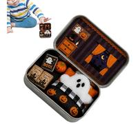 Ghost In Box - Halloween Desk Decoration, Miniature Scene Tin Box | Miniature Ghost Scene Tin Box, Halloween Desk Decoration For Boys, Girls And Collectors, Nursery, Bedroom, Study Nightstand