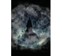 Ghost in the Fog Grid Notebook - A4 0.5cm (0.196 inch) Diced Paper, 120 Pages - Dark Atmospheric Journal: Mysterious & Gothic - for Writers, Horror Fans, and Creative Minds