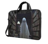 Ghost In The Library At Night Borsa per Laptop Case Laptop 15.6 Pollice Borse Per Computer Imbottito Copertura Del Manicotto Per Le Donne Uomini