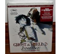 GHOST IN THE SHELL 2 INNOCENZA BLU-RAY+DVD+DVD EXTRA+LIBRO NUOVO ANIMAZIONE