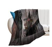 Ghost in The Shell Poster anime giapponese per protagonista Motoko Kusanagi coperta per letto divano coperta in morbido pile leggero per tutte le stagioni, decorazione per la casa, 76,2 x 101,6 cm