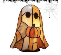 Ghost Lamp - Cute Halloween Ghost Night Light | Cute Resin Ghosts Decor | Sophisticated Novelty Lighting Accessories For Indoor Bedroom Birthday School Girls Nursery Family Kids Dorm Bathroom