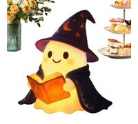 Ghost Light - Ghost Night Reading Book Lamp | Spooky Night Light | LED Lighting Decorations Scary Reading Book Design For Kids Holiday Room Mantle Bedroom Farmhouse Desk House Fireplace Kitchen