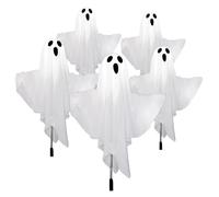 Ghost Lights For Halloween - Halloween Decorations | Halloweens Solar Stake Lights - Warm White Scary Spooky Garden Patio, Spooky Holiday Haunted House Decor For Festival Party Yard Patio Walkway Por