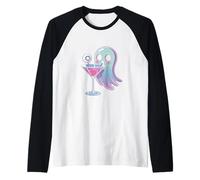Ghost Martini Pastello Gotico Halloween Maglia con Maniche Raglan