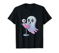 Ghost Martini Pastello Gotico Halloween Maglietta
