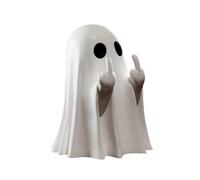 Ghost MiddleFinger Statue Halloween Ghost Statue Props Home Tabletop Decoration