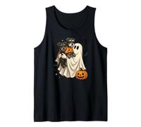 Ghost Miniature Schnauzer Dog Halloween Canotta