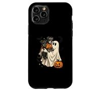 Ghost Miniature Schnauzer Dog Halloween Custodia per iPhone 11 Pro