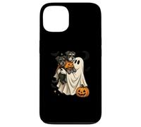 Ghost Miniature Schnauzer Dog Halloween Custodia per iPhone 13