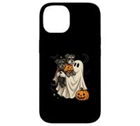 Ghost Miniature Schnauzer Dog Halloween Custodia per iPhone 14