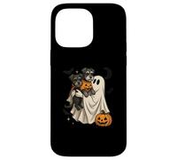 Ghost Miniature Schnauzer Dog Halloween Custodia per iPhone 14 Pro Max
