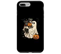 Ghost Miniature Schnauzer Dog Halloween Custodia per iPhone 7 Plus/8 Plus
