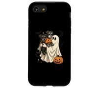Ghost Miniature Schnauzer Dog Halloween Custodia per iPhone SE (2020) / 7 / 8