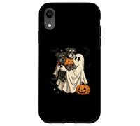 Ghost Miniature Schnauzer Dog Halloween Custodia per iPhone XR