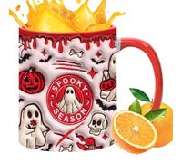 Ghost Mug - Un Unico Drink Di Halloween, Di Caffè In Ceramica Da 350 Ml, Nave Da Tè Spaventosa, Di Novità | Accessorio Stagionale Per Ristoranti A Casa, Configurazione In Classe,