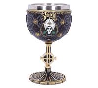 Nemesis Now Calice B4886P9 Ghost Papa Emeritus III Meliora Oro, resina con acciaio inox