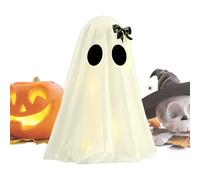 Ghost Night Light - Lampada di Halloween, Simpatica Luce Fantasma, Si La Decorazione di Fantasmi, Lampada Spaventosa A Spetimetro A LED A Batteria per Le Celebrazioni delle Decorazioni di HAL