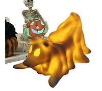 Ghost Nightlight, Dachshund Halloween Lamp, Spooky Ambient Decor, Soft LED Glow Accent, Cute Festive Display for Bedroom, Nursery, Table, Desk, Bookshelf, Fireplace, or Halloween Party Supplies